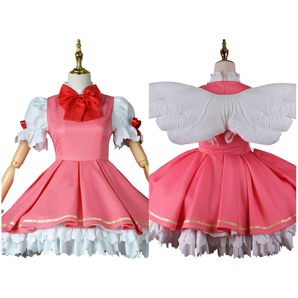 sakura kinomoto dress Card Captor KINOMOTO SAKURA Cosplay Costume Outfits Halloween Carnival Suit