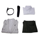 Army White Uniform Outfits Halloween Carnival Suit Cosplay Costume