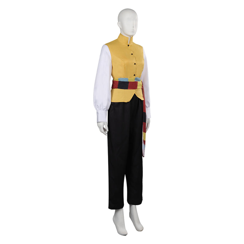 Castlevania：Nocturne Lisa Tepes Women Yellow Combat Suit Party Carnival Halloween Cosplay Costume