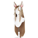 Genshin Impact Ms Hina/Gorou Heat Resistant Synthetic Hair  with Ear Cosplay Wig