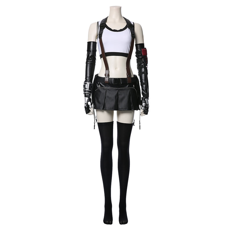 Final Fantasy VII FF7 Remake Tifa Lockhart Cosplay Costume Full Set Game Costume Outfits