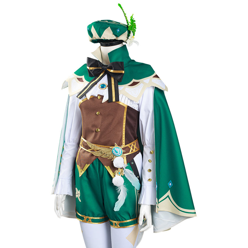 Game Genshin Impact Venti Shirt Halloween Carnival Suit Cosplay Costume
