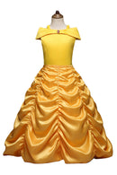 Belle Outfits Halloween Carnival Suit Cosplay Costume for Kids Children