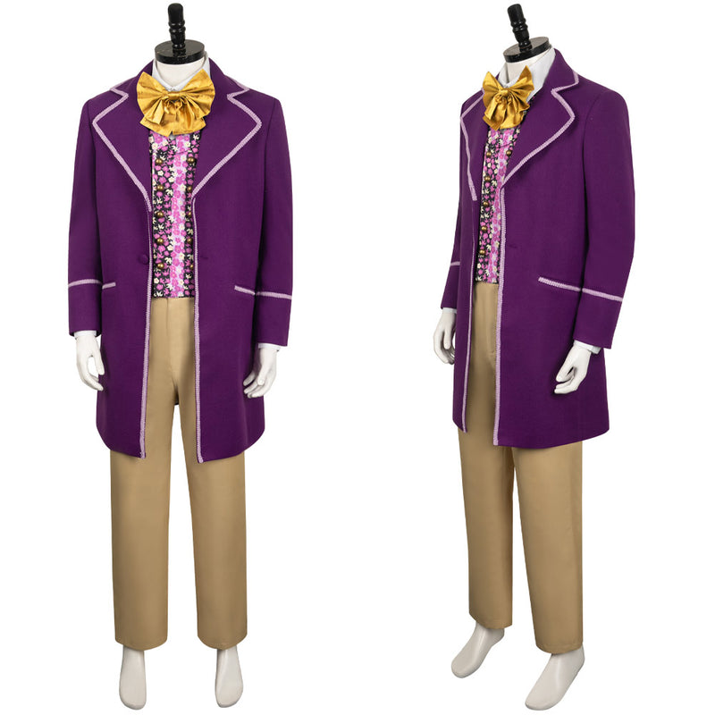 Charlie and the Chocolate Factory Movie 1971 Willy Wonka Outfits Halloween Party Carnival Cosplay Costume