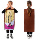 Charlie and the Chocolate Factory Movie Kids Children Gold Coupon Cosplay Costume