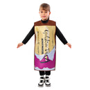 Charlie and the Chocolate Factory Movie Kids Children Gold Coupon Cosplay Costume