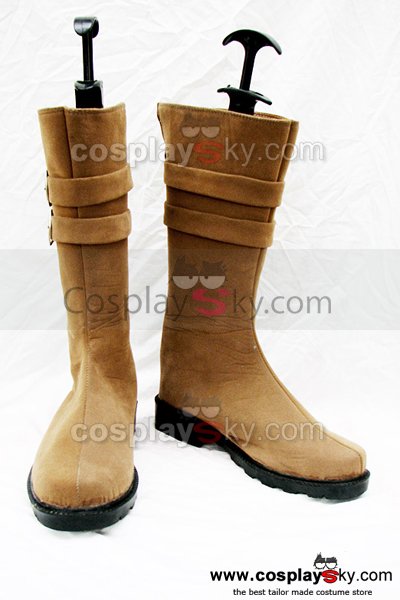 Classical Brown Flat Boots Shoes Custom-Made