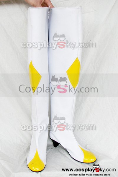 Lelouch White Cosplay Boots