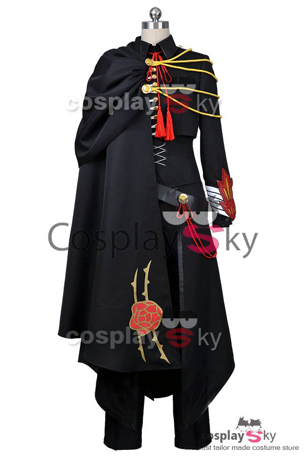 Lelouch of the Rebellion Black Uniform Cosplay Costume