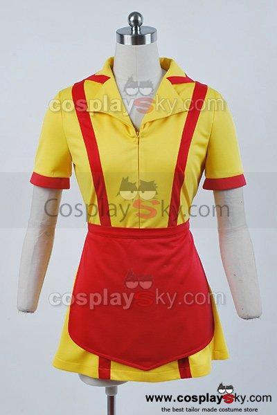 Cossky Costumes 2 Broke Girls Max Caroline Waiter Uniform Dress Costume Cosplay
