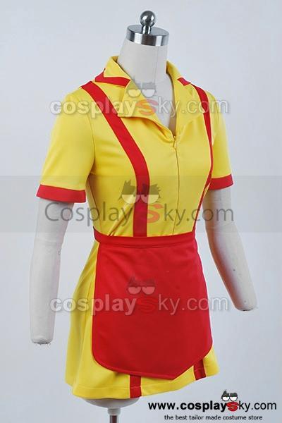 Cossky Costumes 2 Broke Girls Max Caroline Waiter Uniform Dress Costume Cosplay