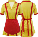 Cossky Costumes 2 Broke Girls Max Caroline Waiter Uniform Dress Costume Cosplay