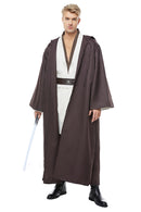 Cossky Costumes Adult Obi Wan Kenobi Jedi Robe Tunic Cosplay Costume Halloween Suit
