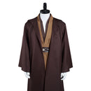 Cossky Costumes Adult Outfit for Jedi Costume Tunic Hooded Robe Anakin Skywalker Uniform Brown Version
