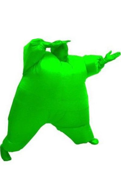 Cossky Costumes Among Us Adult Size Inflatable Costume Full Body Jumpsuit Green Version