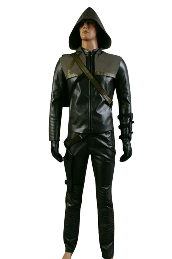 Cossky Costumes Arrow Oliver Queen Green Arrow Man Cosplay Costume