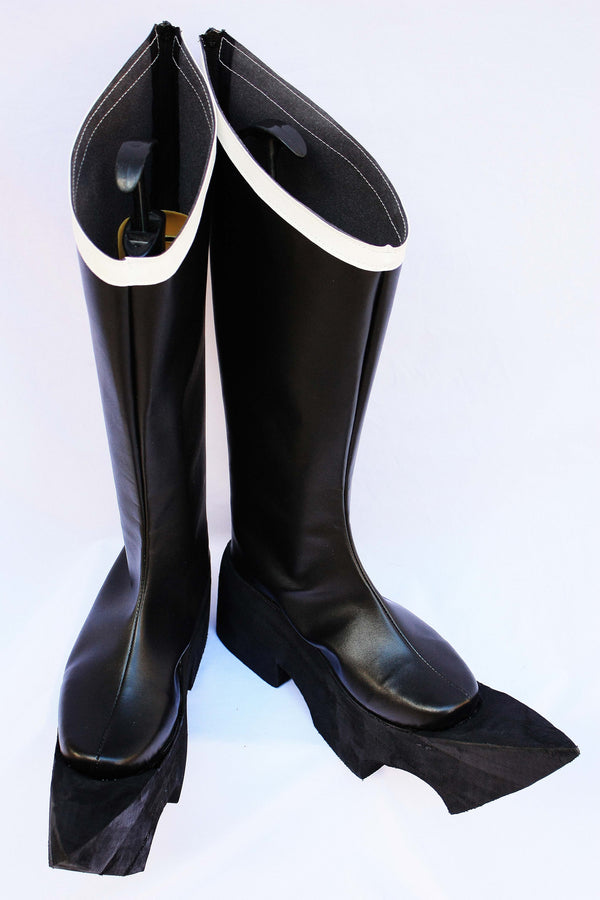 Cossky Costumes Black Golden Saw Cosplay Boots Shoes Custom Made