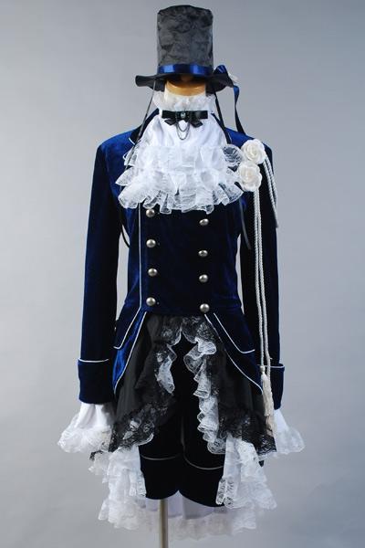 Ciel Cosplay Costume Dark Blue Dress