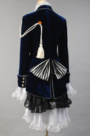Cossky Costumes Ciel Cosplay Costume Dark Blue Dress