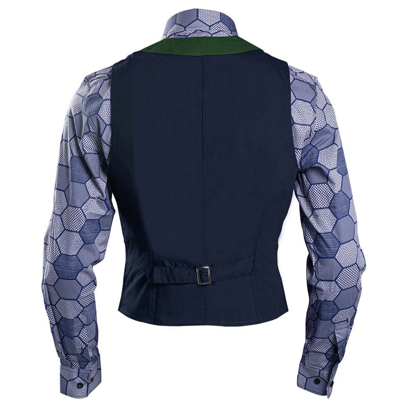 dark knight joker dress shirt Batman The Dark Knight Joker Cosplay Costume Mens Shirt Vest Tie Full Set