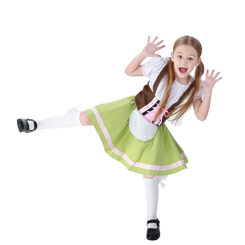Cossky Costumes German Beer Festival Oktoberfest Girls Kids Dress Cosplay Costume