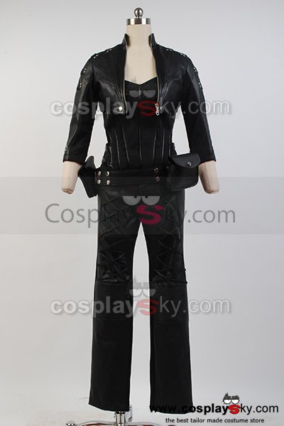 Cossky Costumes Green Arrow Black Canary Sara Lance Cosplay Costume Artificial Leather Outfit