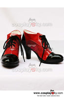 Cossky Costumes Grell Cosplay Shoes Boots Black and Red