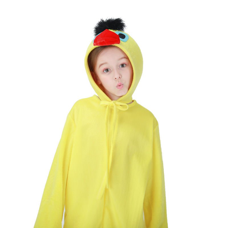 Cossky Costumes Halloween Animal Chick Cock Hem Kid Jumpsuit Cosplay Costume Bathrobe Pajamas