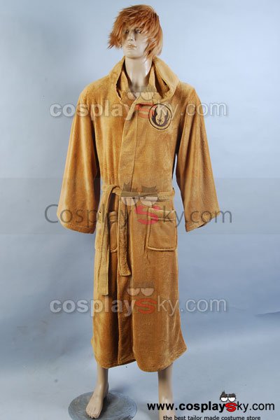 Cossky Costumes L Jedi  BathRobe Bath robe Coral Fleece Costume
