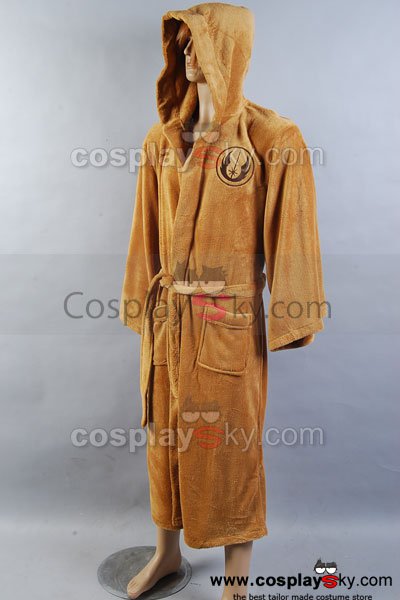 Cossky Costumes L Jedi  BathRobe Bath robe Coral Fleece Costume