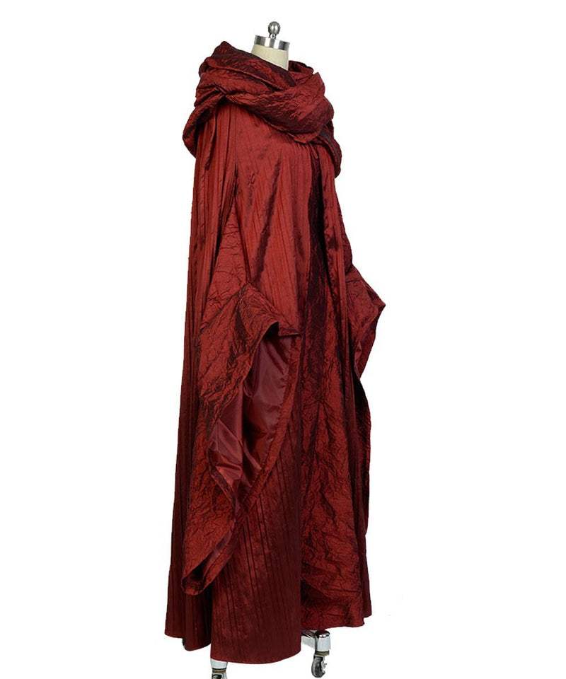 Melisandre Red Woman Medieval Dress Outfit for Adult Cosplay Costume
