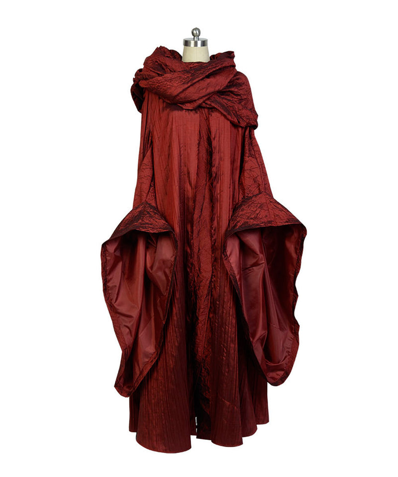 Melisandre Red Woman Medieval Dress Outfit for Adult Cosplay Costume