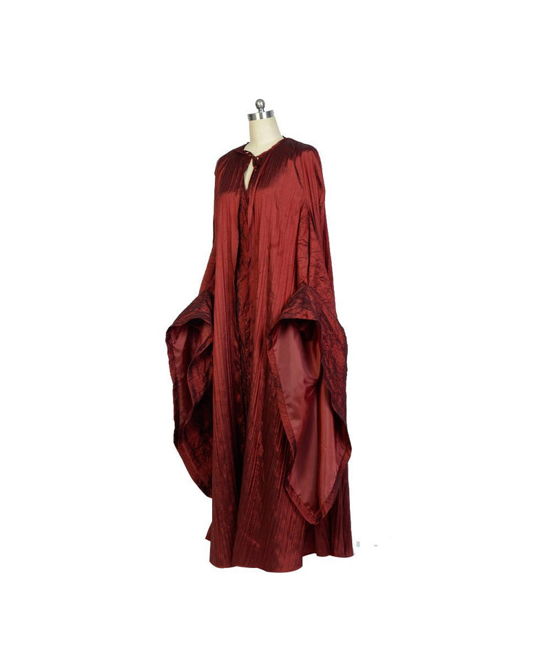 Melisandre Red Woman Medieval Dress Outfit for Adult Cosplay Costume