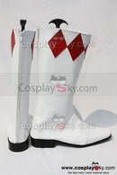 Cossky Costumes Mighty Morphin Power Rangers Geki Tyranno Ranger Cosplay Boots Shoes