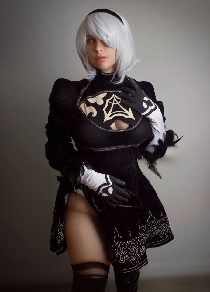Cossky Costumes NieR:Automata 2B Uniform Dress Cosplay Costume