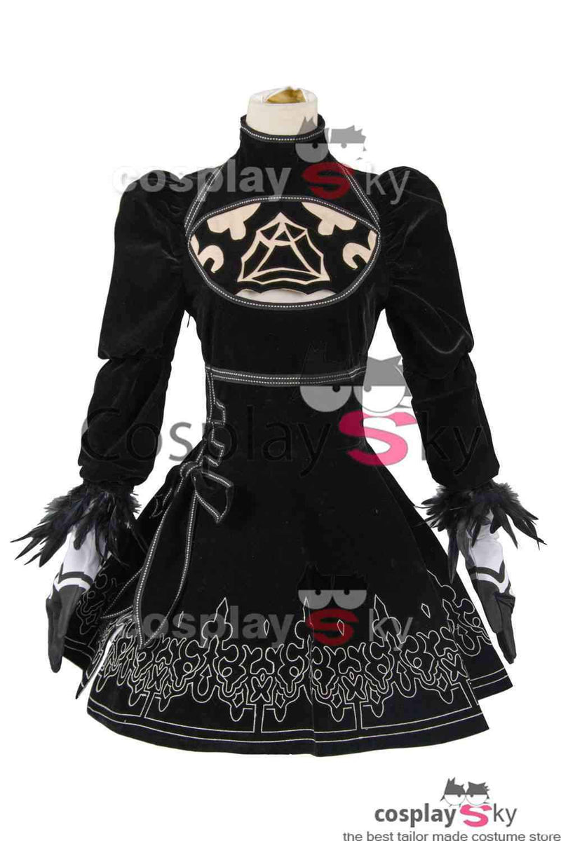 Cossky Costumes NieR:Automata 2B Uniform Dress Cosplay Costume