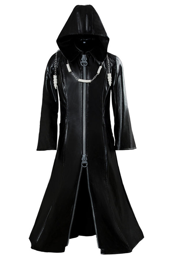 Cossky Costumes Organization XIII Kingdom Hearts II Cosplay Pleather Coat Costume New Version
