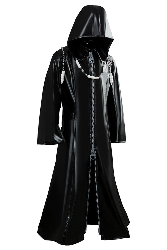 Cossky Costumes Organization XIII Kingdom Hearts II Cosplay Pleather Coat Costume New Version