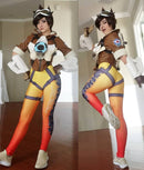 Cossky Costumes Overwatch OW Tracer Lena Oxton Outfit Battle Suit Cosplay Costume