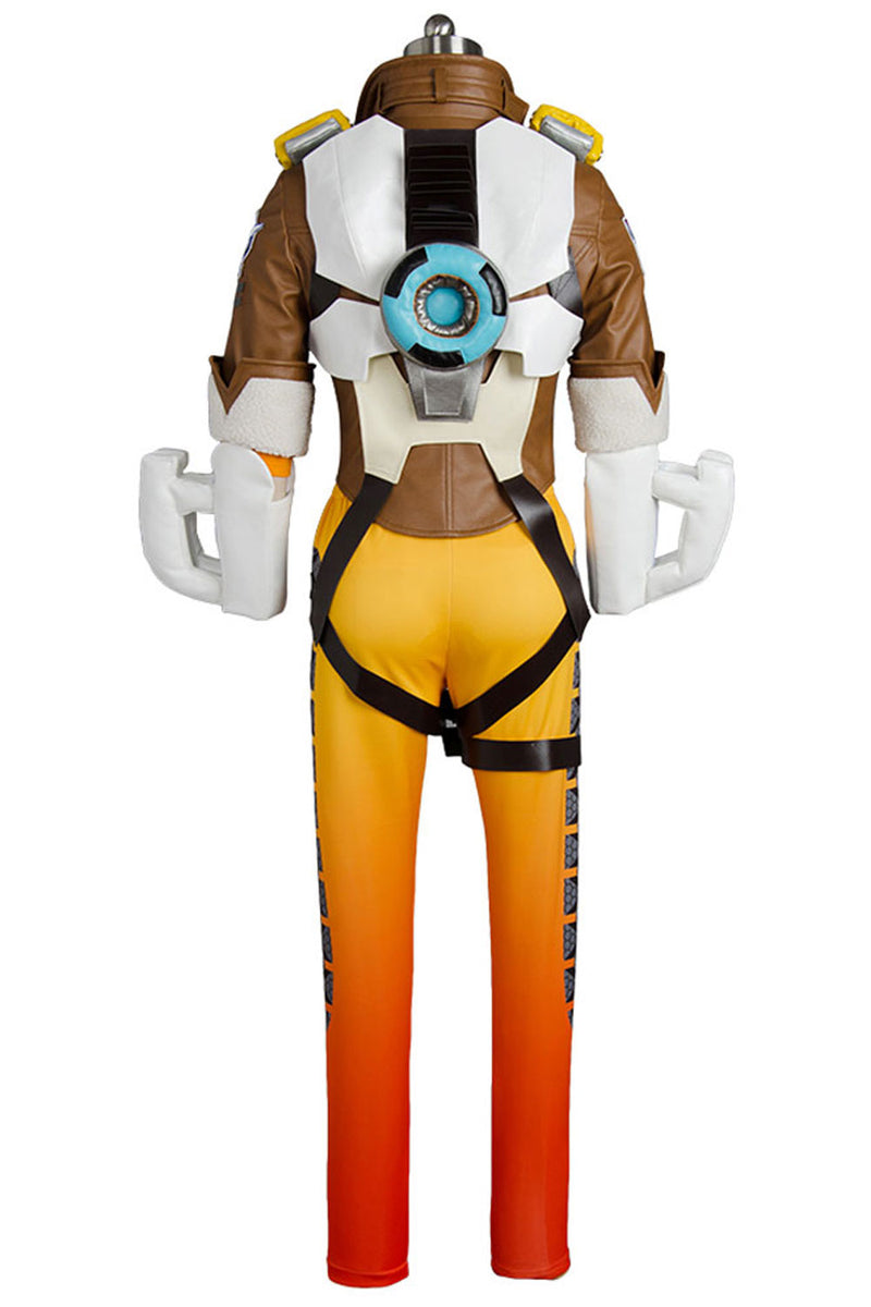 Cossky Costumes Overwatch OW Tracer Lena Oxton Outfit Battle Suit Cosplay Costume