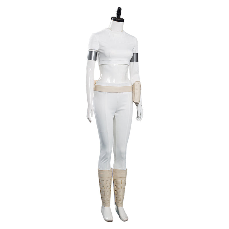 Cossky Costumes Padme Amidala White Outfits Halloween Carnival Suit Cosplay Costume