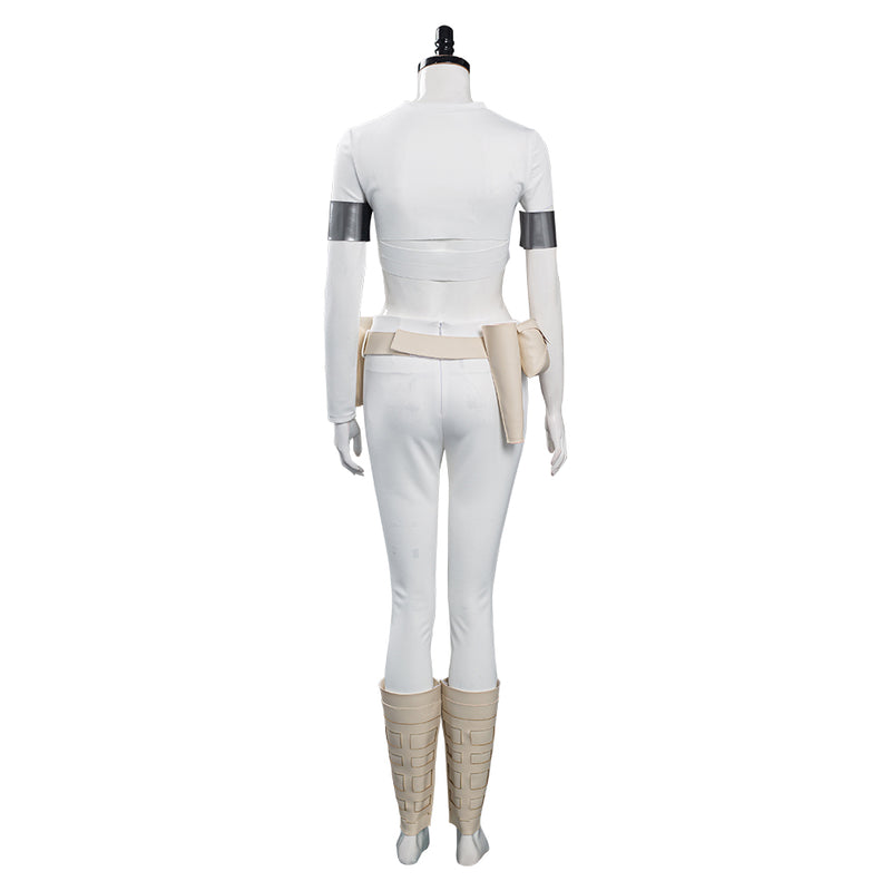 Cossky Costumes Padme Amidala White Outfits Halloween Carnival Suit Cosplay Costume