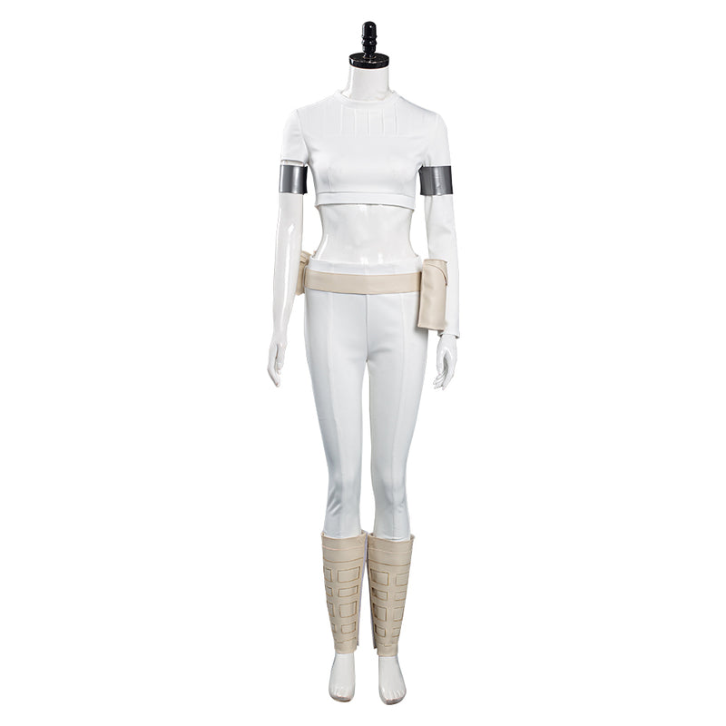 Cossky Costumes Padme Amidala White Outfits Halloween Carnival Suit Cosplay Costume
