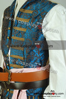 Cossky Costumes Pirates Blue Vest Cosplay Costume Halloween Suit