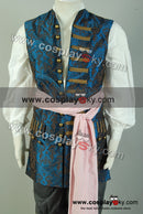 Cossky Costumes Pirates Blue Vest Cosplay Costume Halloween Suit
