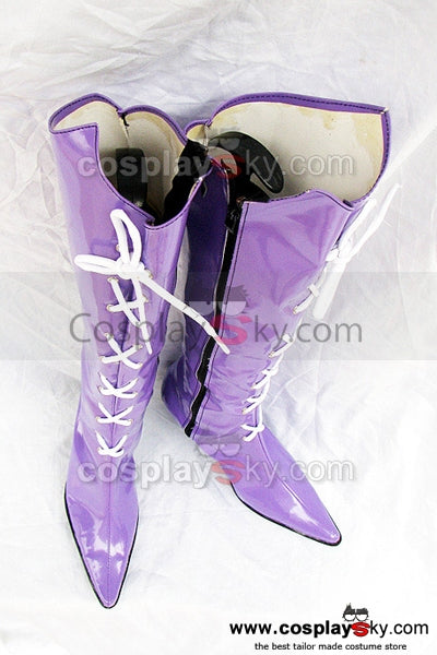 Cossky Costumes Sailor Moon Tomoe Hotaru Cosplay Boots Shoes Purple