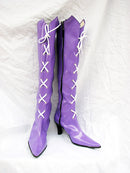 Cossky Costumes Sailor Moon Tomoe Hotaru Cosplay Boots Shoes Purple