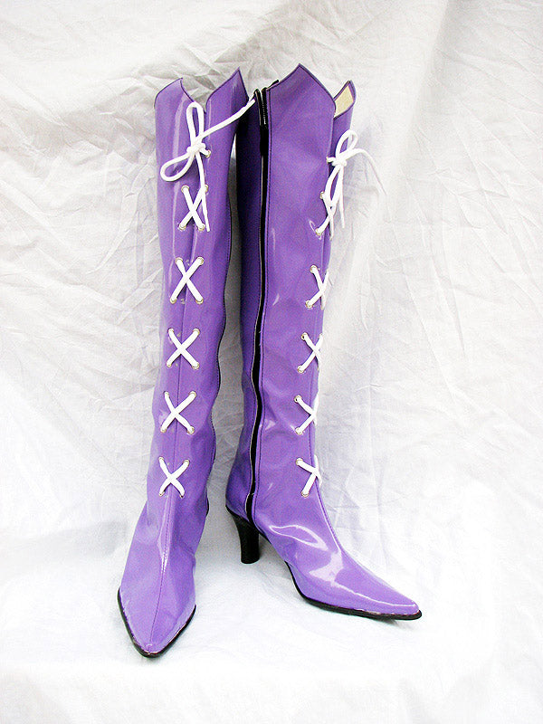 Cossky Costumes Sailor Moon Tomoe Hotaru Cosplay Boots Shoes Purple