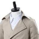 Cossky Costumes Supernatural Castiel Twill Trench Coat Costume