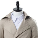 Cossky Costumes Supernatural Castiel Twill Trench Coat Costume